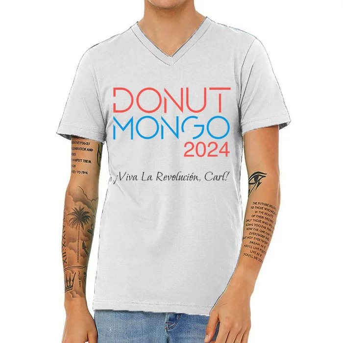 Donut Mongo 2024 Retro Dungeon Crawler Carl V-Neck T-Shirt