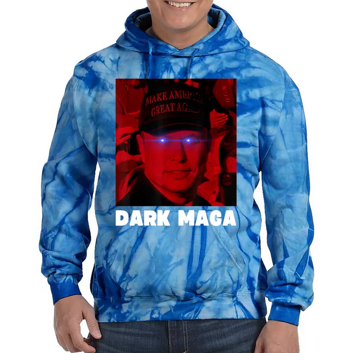 Dark Maga 2024 IM Not Just Maga IM Dark Maga Funny Trump Tie Dye Hoodie