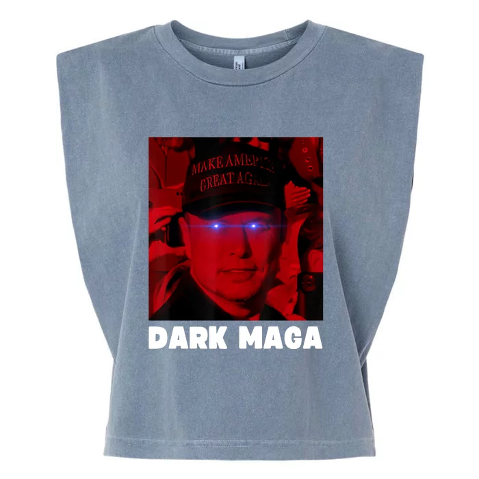 Dark Maga 2024 IM Not Just Maga IM Dark Maga Funny Trump Garment-Dyed Women's Muscle Tee