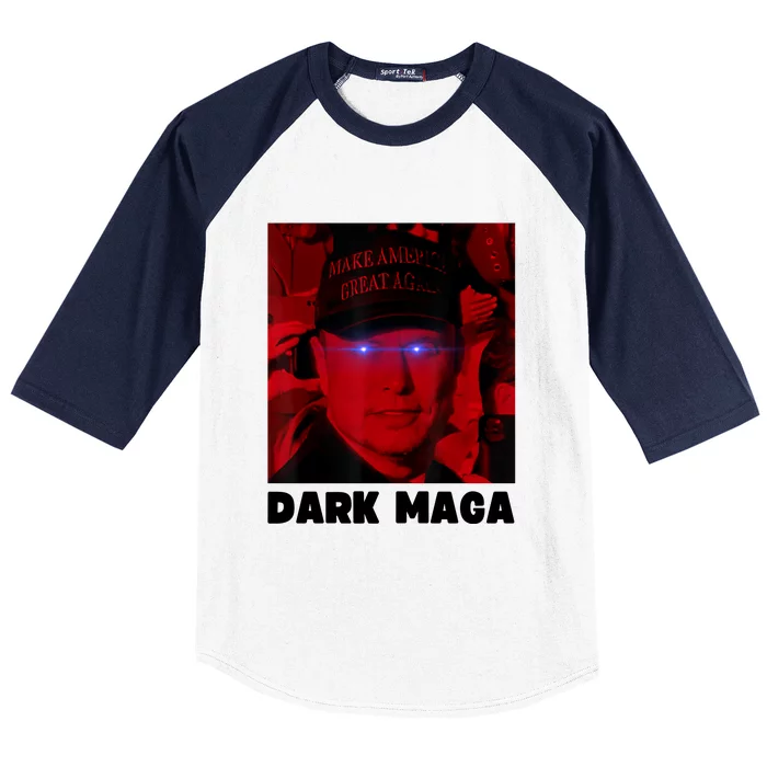 Dark Maga 2024 IM Not Just Maga IM Dark Maga Funny Trump Baseball Sleeve Shirt