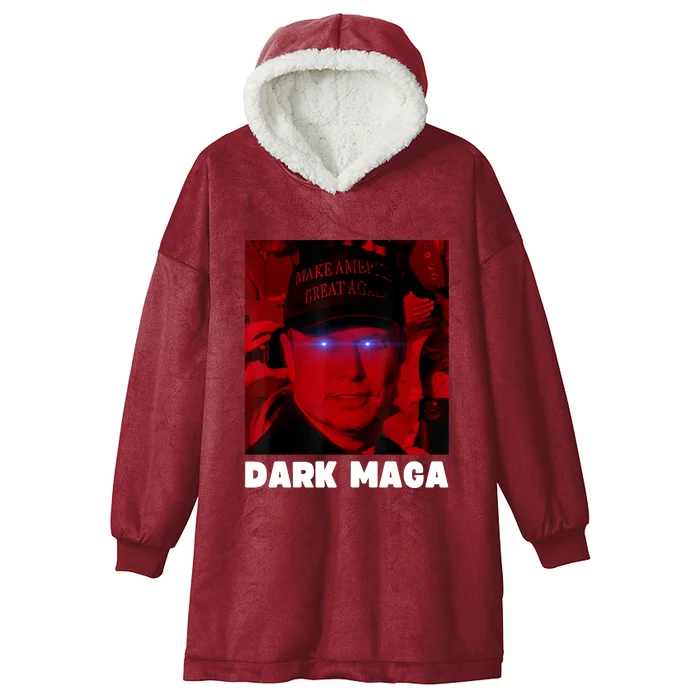 Dark Maga 2024 IM Not Just Maga IM Dark Maga Funny Trump Hooded Wearable Blanket