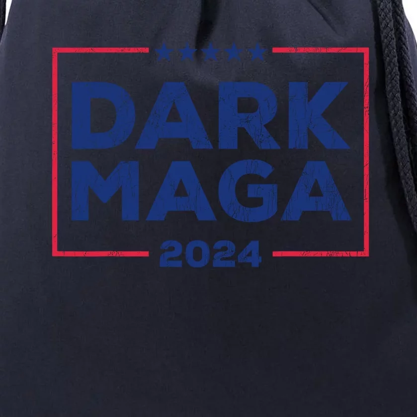 Dark Maga 2024 IM Not Just Maga IM Dark Maga Funny Trump Drawstring Bag