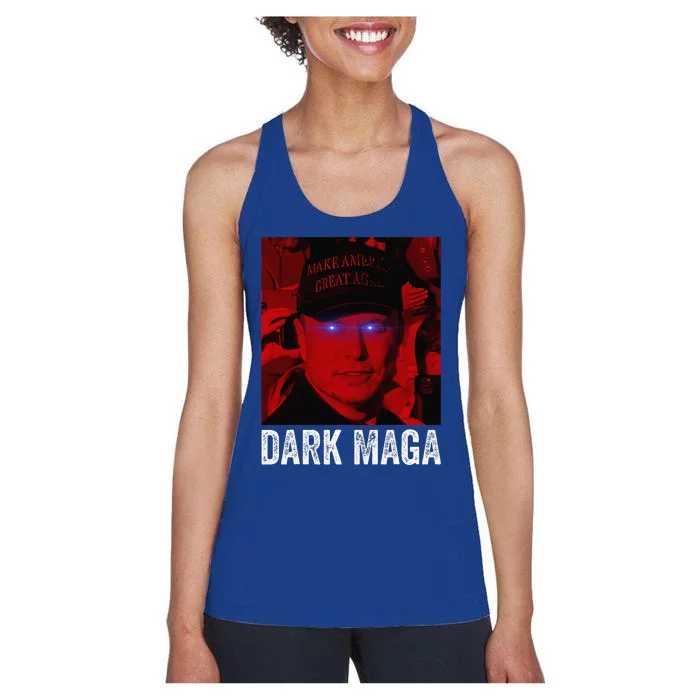 Dark Maga 2024 IM Not Just Maga IM Dark Maga Funny Trump Women's Racerback Tank