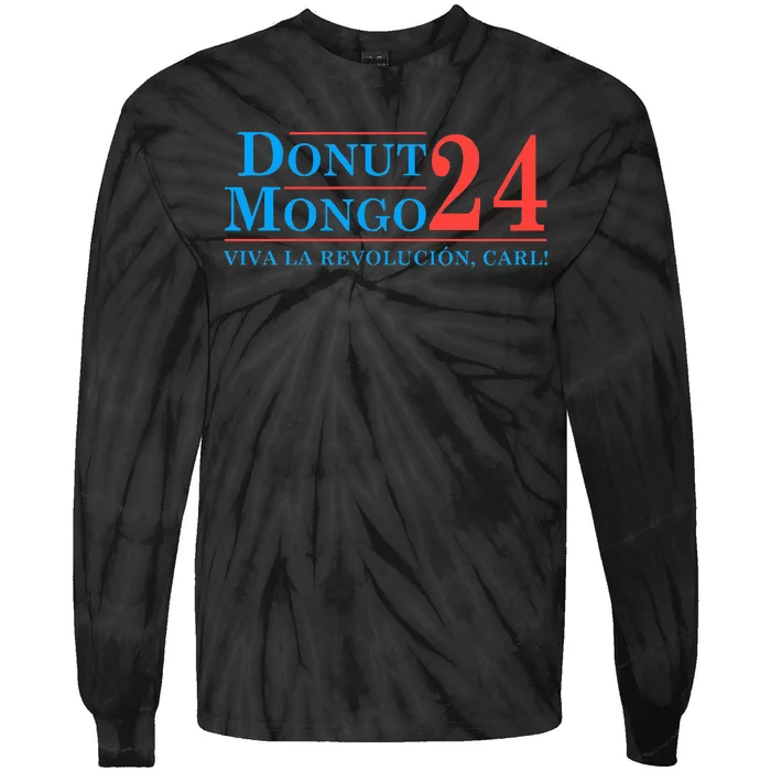 Donut Mongo 2024 Funny Meme Tie-Dye Long Sleeve Shirt