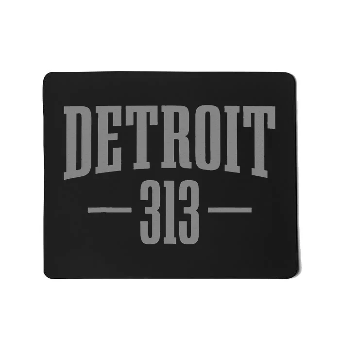 Detroit Michigan 313 Area Code Pride Mousepad