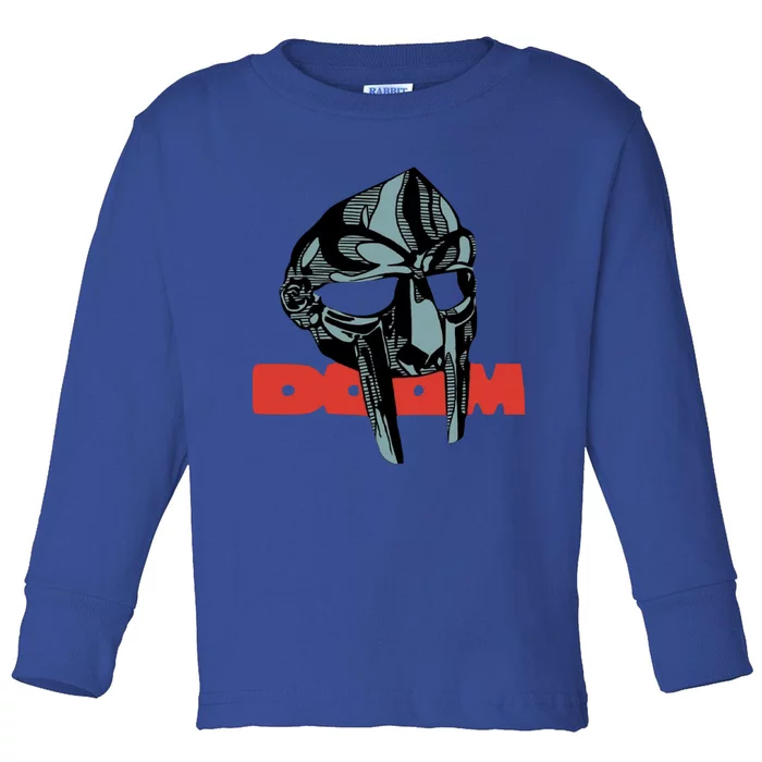 Doom Mask / All Caps / Madvillain / Mf Toddler Long Sleeve Shirt