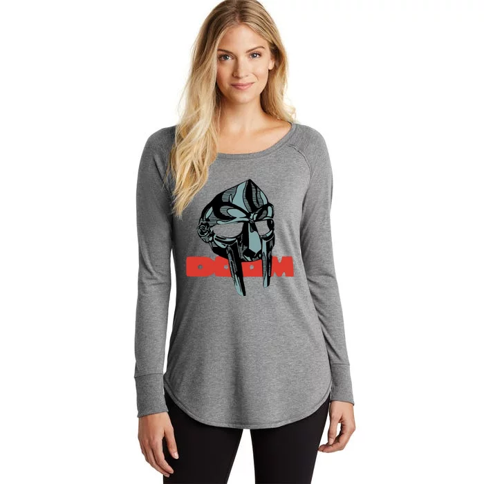 Doom Mask / All Caps / Madvillain / Mf Women's Perfect Tri Tunic Long Sleeve Shirt