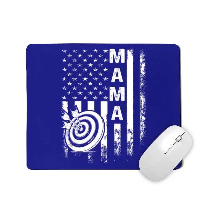 Darts Mama American Flag Vintage Christmas Xmas Great Gift Mousepad