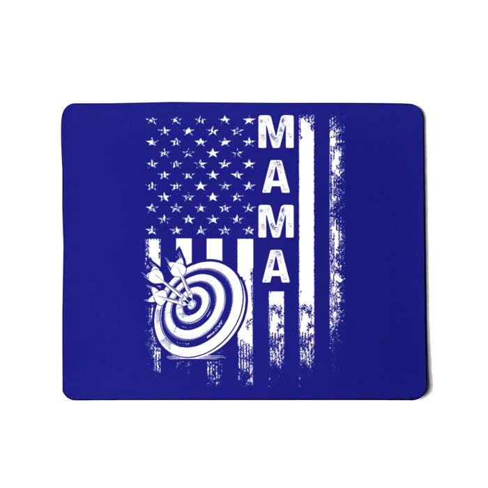 Darts Mama American Flag Vintage Christmas Xmas Great Gift Mousepad