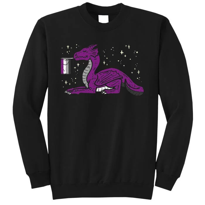 Dragon Mythical Animal Lgbtq Asexual Flag Ace Pride Ally Sweatshirt