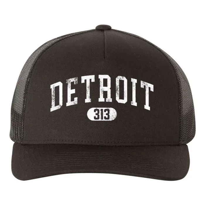 Detroit Michigan Area Code 313 Souvenir Yupoong Adult 5-Panel Trucker Hat