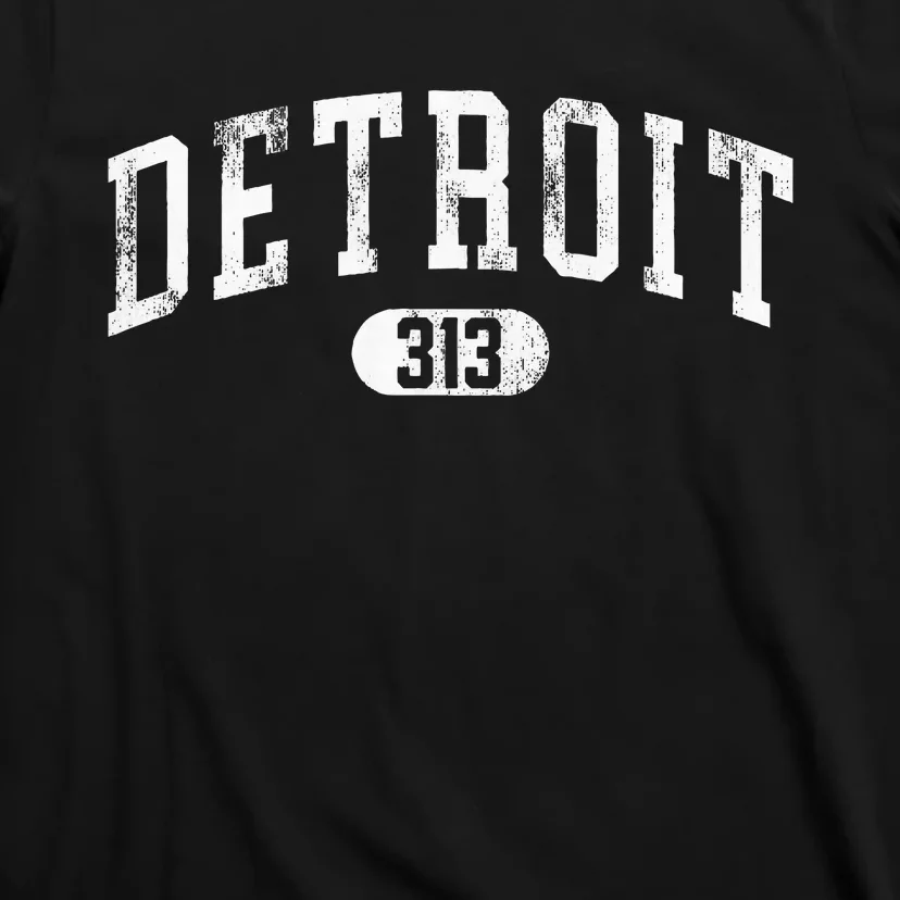 Detroit Michigan Area Code 313 Souvenir T-Shirt