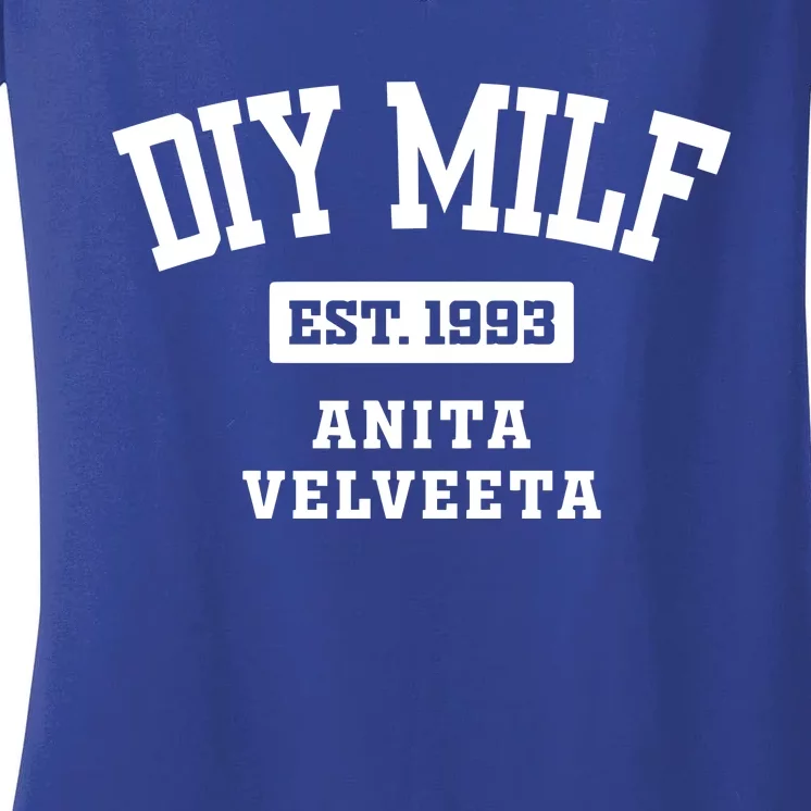 Diy Milf Anita Velveeta Est. 1993 Women's V-Neck T-Shirt