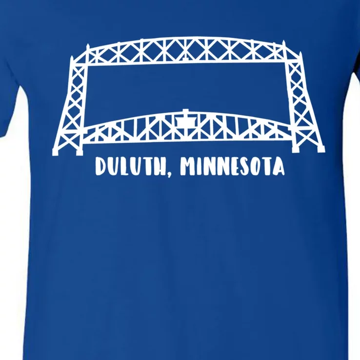 Duluth Mn Aerial Lift Bridge Gift V-Neck T-Shirt