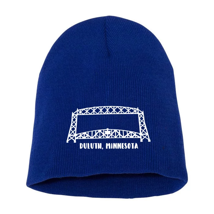 Duluth Mn Aerial Lift Bridge Gift Short Acrylic Beanie