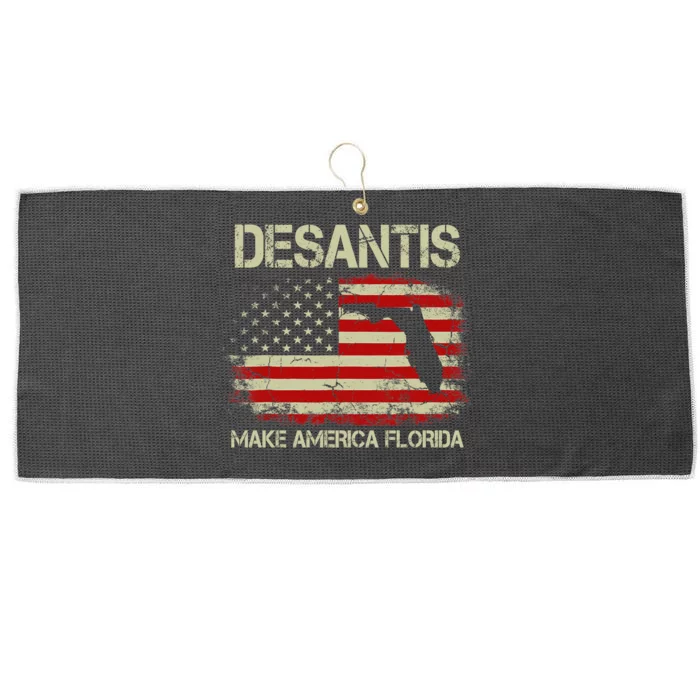 DeSantis Make America Florida US Flag Large Microfiber Waffle Golf Towel