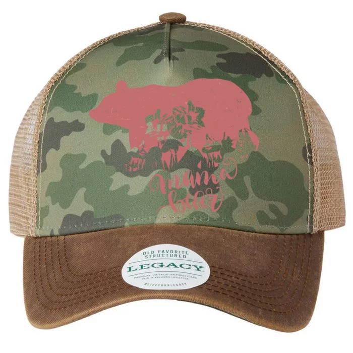 Distressed Mama Bear Legacy Tie Dye Trucker Hat