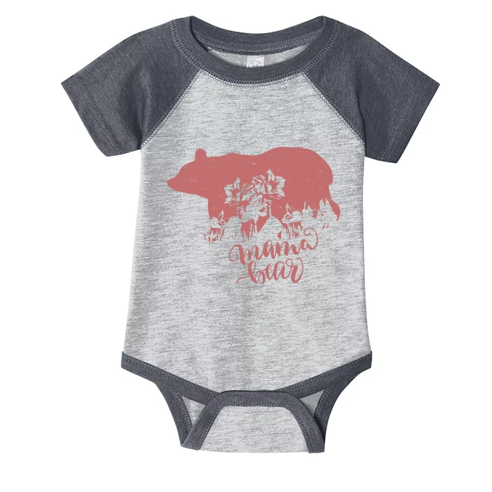 Distressed Mama Bear Infant Baby Jersey Bodysuit