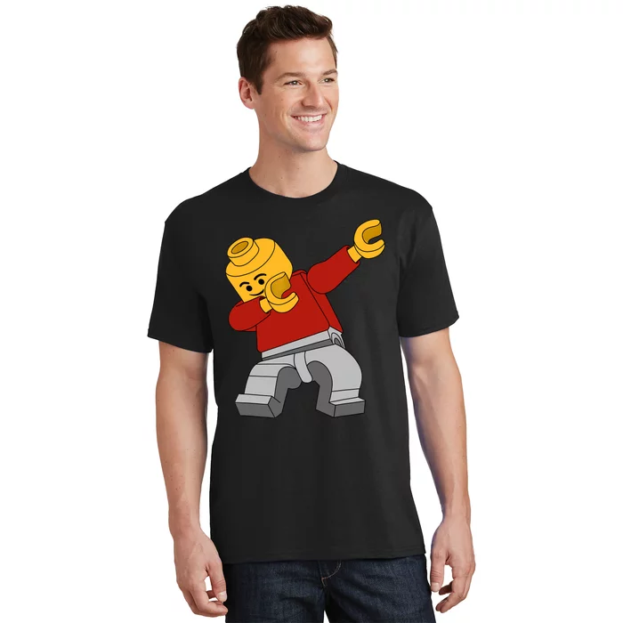 Dabbing Master Builder Funny Building Blocks Bricks Boy T-Shirt