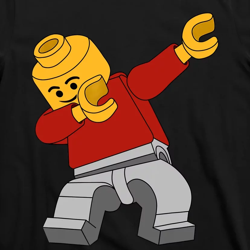 Dabbing Master Builder Funny Building Blocks Bricks Boy T-Shirt