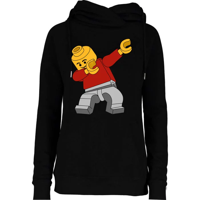 Dabbing Master Builder Funny Building Blocks Bricks Boy Womens Funnel Neck Pullover Hood