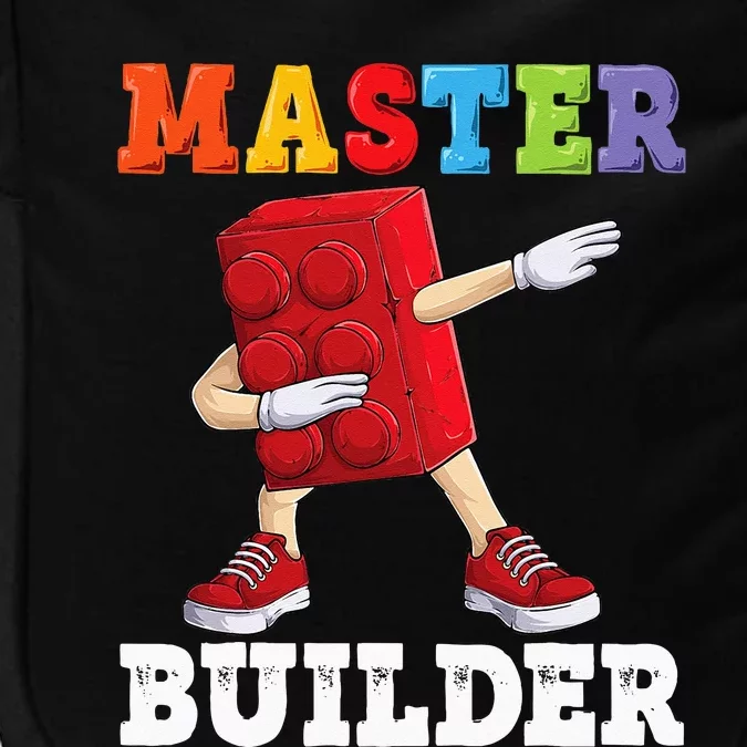 Dabbing Master Builder Funny Building Blocks Bricks Impact Tech Backpack