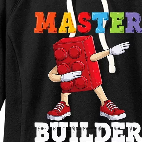 Dabbing Master Builder Funny Building Blocks Bricks Women's Fleece Hoodie