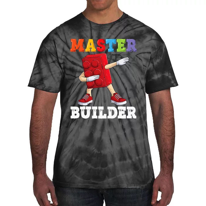 Dabbing Master Builder Funny Building Blocks Bricks Tie-Dye T-Shirt