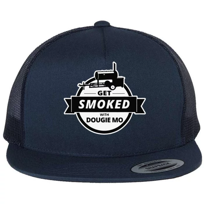 Dougie Mo Bbq Catering Exclusive Custom Clothing Get Smoked Flat Bill Trucker Hat