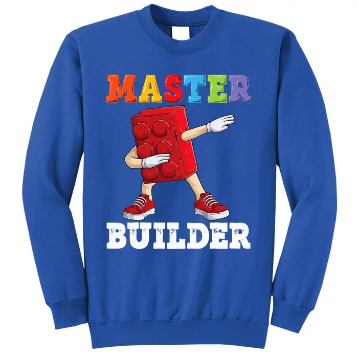 Dabbing Master Builder Funny Building Blocks Bricks Sweatshirt