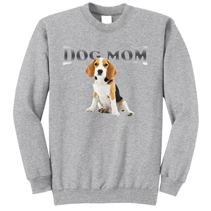 Dog Mom Beagle Designed In Watercolor Gift Tall Sweatshirt