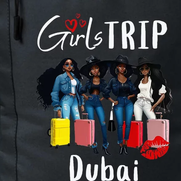 Dubai Melanin Black Women Trip Birthday Crew Vacation Daily Commute Backpack