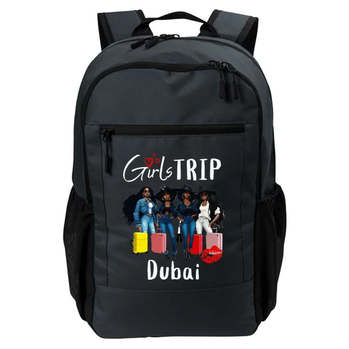 Dubai Melanin Black Women Trip Birthday Crew Vacation Daily Commute Backpack