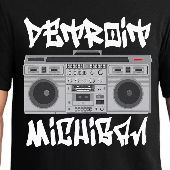 Detroit Michigan Boom Box Pajama Set