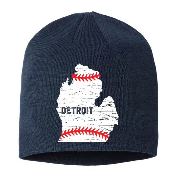 Detroit Michigan Baseball 8 1/2in Sustainable Knit Beanie