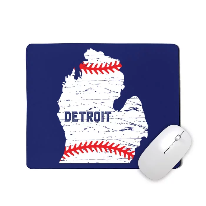 Detroit Michigan Baseball Mousepad