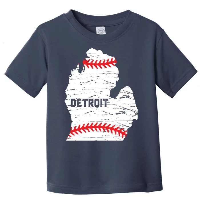 Detroit Michigan Baseball Toddler T-Shirt