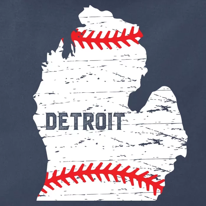 Detroit Michigan Baseball Zip Tote Bag