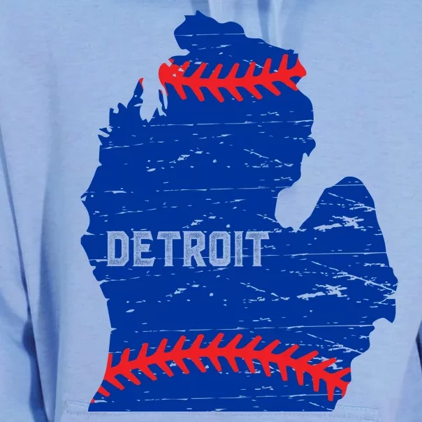 Detroit Michigan Baseball Unisex Surf Hoodie