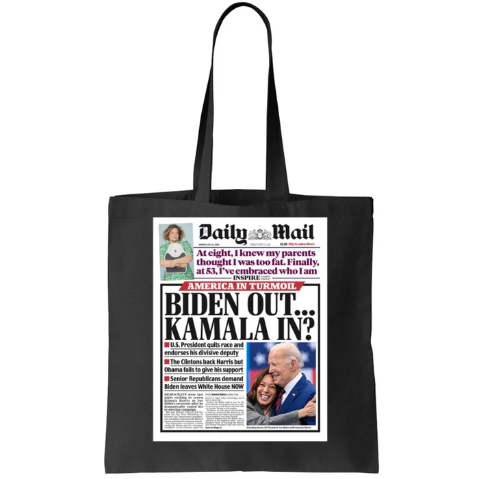 Daily Mail Biden Out Kamala In Tote Bag