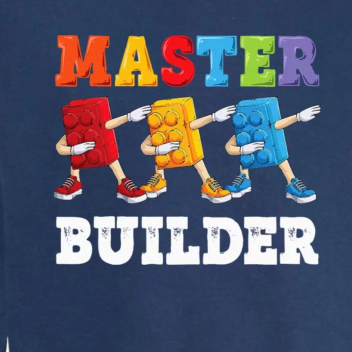 dabbing Master Builder funny Building Blocks Bricks Garment-Dyed Sweatshirt