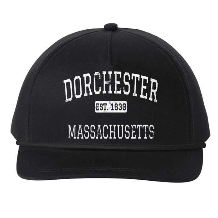 Dorchester Massachusetts Boston MA Vintage Snapback Five-Panel Rope Hat