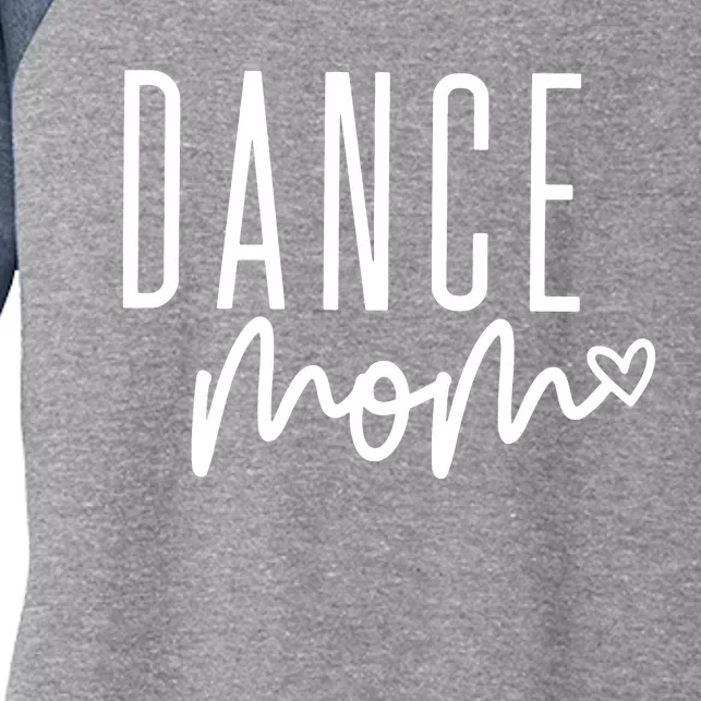 Dance Mom Ballet Dancing Mom Life Girl Dance Mama VNeck Women's Tri-Blend 3/4-Sleeve Raglan Shirt