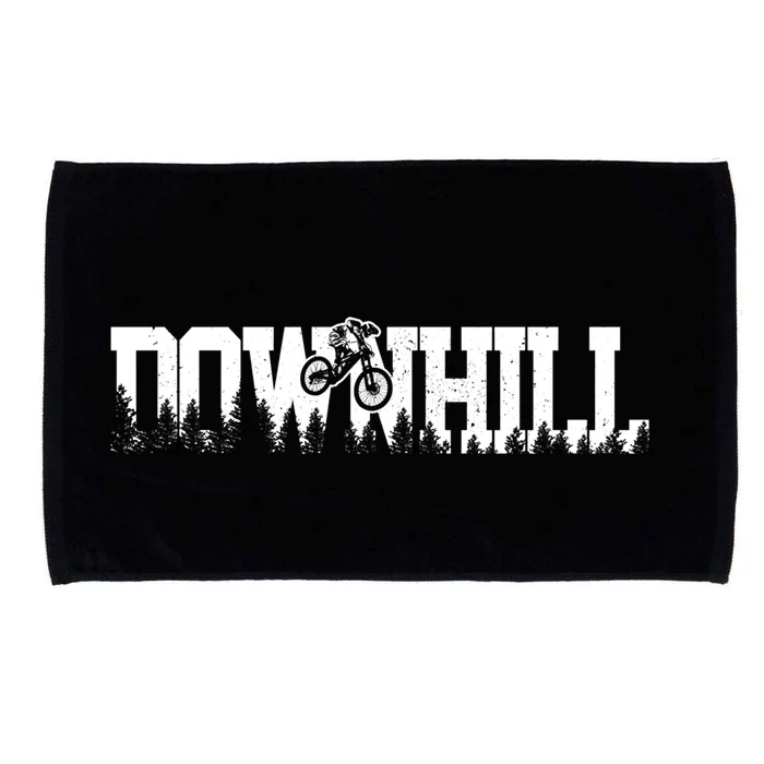 Downhill Mountain Bike Mountain Biking Mtb Biker Gift Funny Gift Microfiber Hand Towel