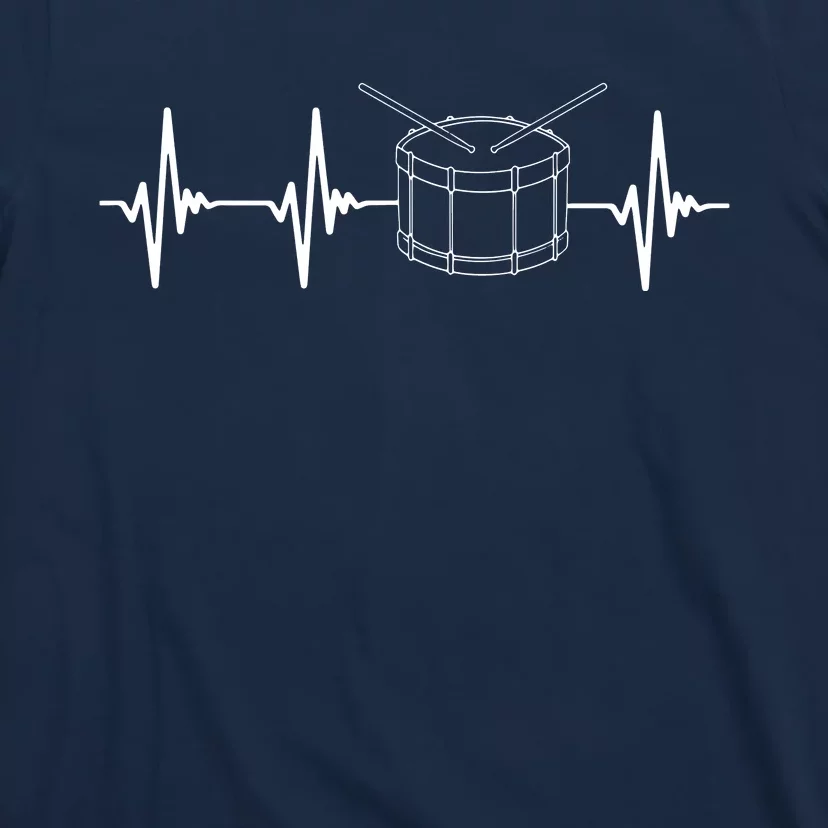 Drumline Marching Band Drumline Heartbeat Tee T-Shirt