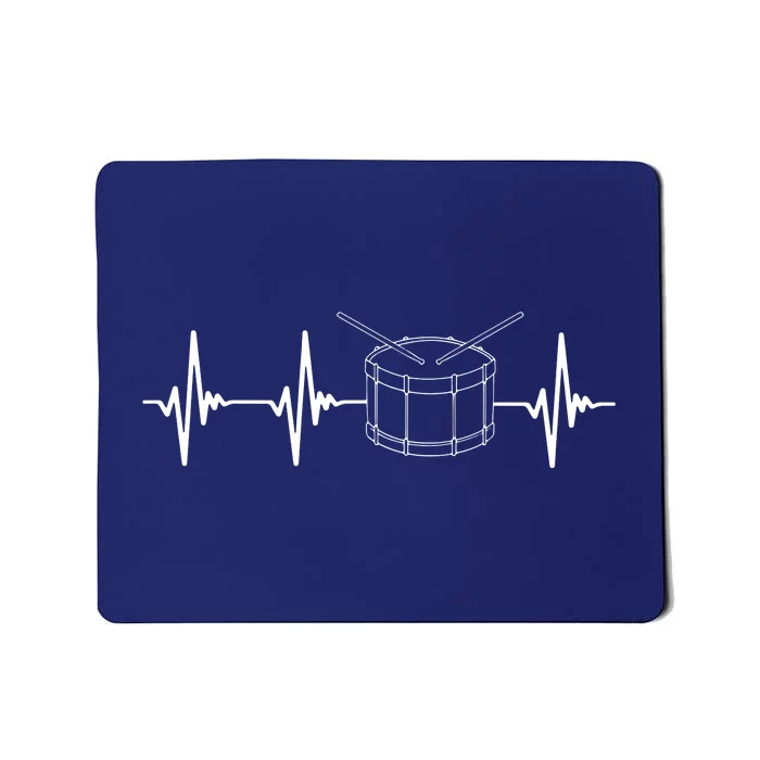 Drumline Marching Band Drumline Heartbeat Tee Mousepad