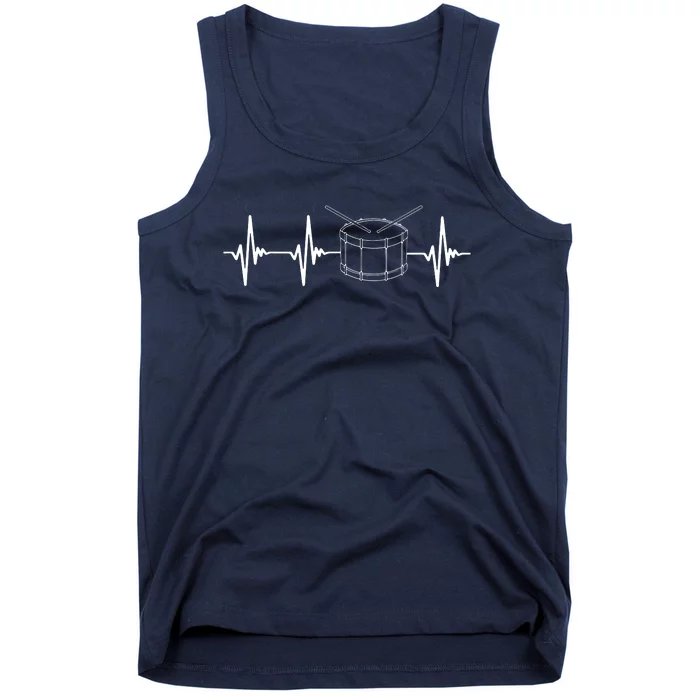 Drumline Marching Band Drumline Heartbeat Tee Tank Top