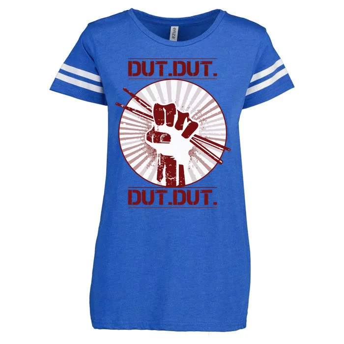 Dut Marching Band Drum Line Musician Enza Ladies Jersey Football T-Shirt