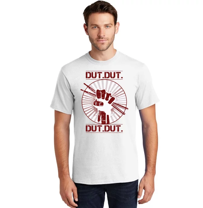 Dut Marching Band Drum Line Musician Tall T-Shirt