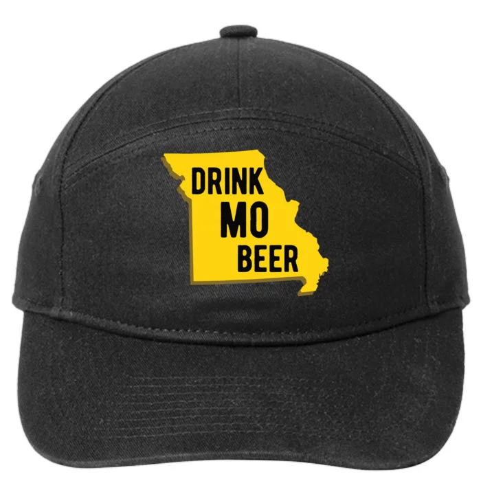 Drink Mo Beer State Of Missouri St Louis Kansas City 7-Panel Snapback Hat